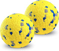 Foam Fetch Dog Balls 3 inch, for Large and Medium Breeds, Durable Toy for Chewers (Yellow, 2 Pack)