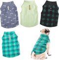 Weewooday 4 Pieces Winter Fabric Dog Sweater with Leash Ring Fleece Vest Dog Pullover Jacket Warm Pet Dogs Clothes for Puppy Small Dogs Cat Chihuahua Boy (Mix Pattern, XS)