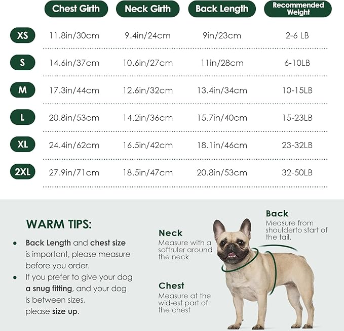 KOESON Dog Sweaters, Warm Medium Dog Sweater Girl and Boy, Turtleneck Christmas Sweaters for Medium Size Dogs, Easy On Pet Xmas Sweaters with Sleeves for Beagle, Dachshund, Boston Terrier, Green, M