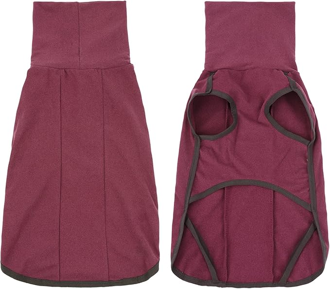 Dog Sweater Pullover Cold Weather Vest for Dogs Dog Sweatshirt & Jacket for Indoor and Outdoor Use (XXX-Large, Wine red)