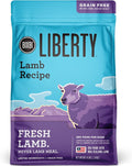 BIXBI Liberty Grain Free Dry Dog Food, Lamb Recipe, 4 lbs - Fresh Meat, No Meat Meal, No Fillers - Gently Steamed & Cooked - No Soy, Corn, Rice or Wheat for Easy Digestion - USA Made
