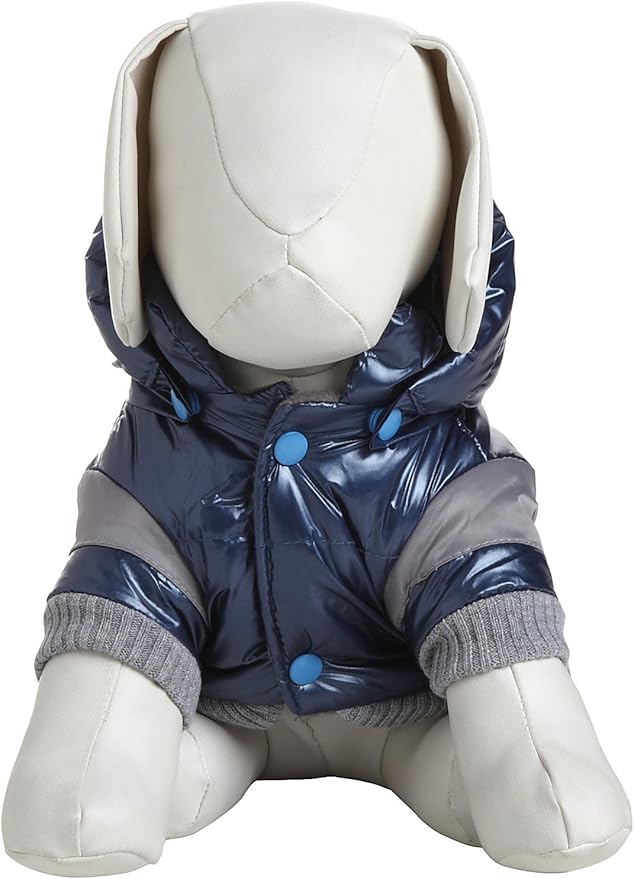 Pet Life Sporty Vintage Aspen Ski Winter Dog Coat with snap-Off Removable Hood - Dog Jacket Features 3M Thinsulate Insulation Warming Technology - Dog Clothes fits Small, Medium and Large Dogs