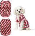 Pet Sweaters for Dogs Boys and Girls, Dynamic Letter Patterned Dog Sweater,Dog Cardigan,Pet Clothes,Pet Knitted Clothing,Fit for Different Seasons and Kinds of Dogs (Pink M)