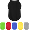 Upgrade Your Pup's Wardrobe: Sleek Solid-Colored Dog Shirt Tank Top, Perfect for Small to Medium Dogs, Offering Simple Style and Comfort Black M