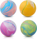 SCHITEC Dog Squeaky Toy Balls, Interactive Tennis Ball for Puppies Small Pet Medium Breed Dogs, Latex Rubber Puppy Fetch Play Toys