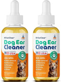 Ear Clear, Natural Dog Ear Cleaner and Infection Treatment for Dogs, Dog Drops for Itching, Irritation, & Wax Build-Up, 2-Pack