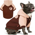 KYEESE Dog Hoodie Stretchy Warm Pet Clothes Cat Coat with Leash Hole Pet Sweatshirt with Drawstring Comfort Cat Sweater Soft Dog Clothes for Small Dogs Dogs Winter Coat for Cold Weather