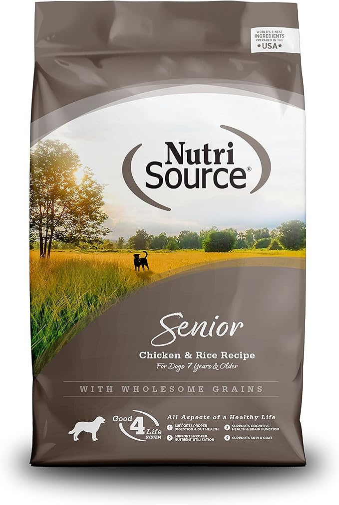 Nutrisource Senior Dog Food, 15Lb