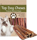 Top Dog Chews - 12 Inch Bully Sticks, 100% Natural Beef, Free Range, Grass Fed, High Protein, Supports Dental Health & Easily Digestible, Thick Dog Treat, 20 Pack