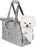 Dog Purse Carrier for Small Dogs Cats Rabbits Up to 15lbs, Lightweight Pet Sling Carriers with Crossbody Strap, Portable Puppy Soft Sided Tote Bag Carrier for Vet,Hiking,Travel Gray