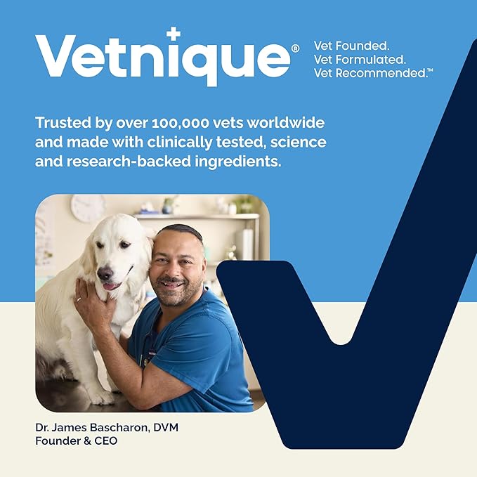Vetnique Glandex Dog Fiber Supplement Powder for Anal Glands with Pumpkin, Digestive Enzymes & Probiotics - (Regular or Advanced Strength) - Boot The Scoot (8.5 oz, Advanced Strength Duck & Bacon)