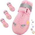 Dog Shoes for Large Medium Small Dog, Mesh Breathable Dog Shoes for Hot Pavement, Anti-Slip Dogs Boots Paw Protectors with Reflective for Outdoor Walking Indoor Hardfloors (Size 6)