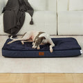 Memory Foam Large Dog Bed - 4” Thick Orthopedic Beds for Large Dogs - Waterproof Dog Bed with Removable Washable Cover & Wrap-Around Zipper - Ultimate Comfort and Easy Maintenance