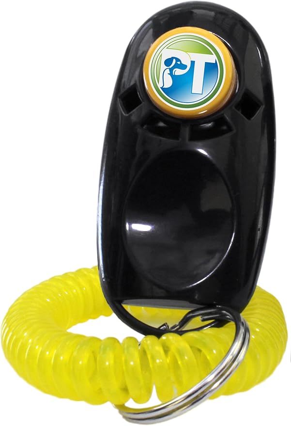 Educator Bundle of 2 Items - E-Collar - UL-1200-1 Mile Rechargeable Remote Waterproof Upland Hunting Trainer Static, Vibration and Sound Stimulation Collar with PetsTEK Dog Training Clicker