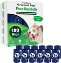 Puppington Certified Home Compostable Poop Bags - ASTM D6400 Compliant - 180 Extra Thick Bags - Plant Based - Pairs with Puppington 3-in-1 Bag & Fits all Standard Poop Bag Dispensers (Navy Blue)