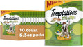 Temptations MixUps Catnip Fever Flavor Crunchy and Soft Cat Treats, 6.3 oz. Pouch (Pack of 10)