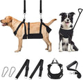 2 IN 1 Dog Grooming Hammock with Multifunction Leash, No-Pull Harness, Adjustable Loop/Leash and Stainless Hooks, for Large Size Cat/Dog