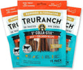 TRURANCH Collagen Sticks - 5" Collagen Sticks for Dogs - Long Lasting Healthy Joint Support - Rawhide Alternative - Skin & Coat Health - Made with Real Beef, Value Pack, 3 Bags, 45 Count