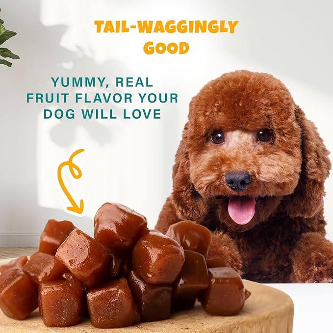 PETIPET Plant-Based Pumpkin Dog Treats - Pumpkin, Carrot, Apple, and Blueberry Soft & Chewy - Vegetarian, Vegan Dog Treats with Organic Ingredients - Low-Protein, Hypoallergenic, Gluten-Free