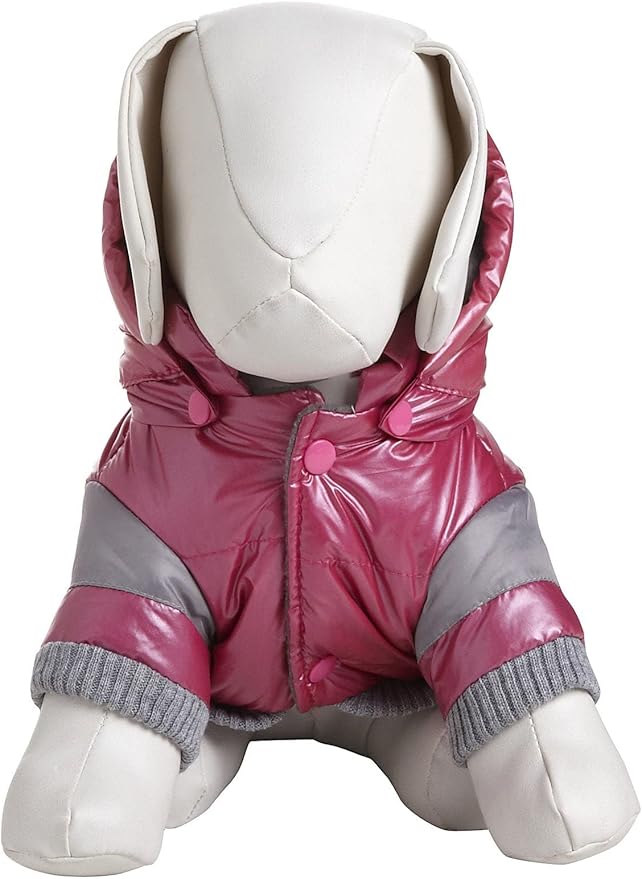 Pet Life Sporty Vintage Aspen Ski Winter Dog Coat with snap-Off Removable Hood - Dog Jacket Features 3M Thinsulate Insulation Warming Technology - Dog Clothes fits Small, Medium and Large Dogs