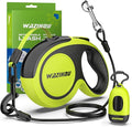 2025 New Model Retractable Dog Leash 18ft' - Detachable Poop Bag and Chew Proof Cable and Included Heavy Duty Reflective Retractable Leash for Small Medium Large Dogs up to 66 lbs