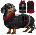 SUNFURA Small Dog Coat, Warm Dog Winter Coat, Adjustable Pet Jacket with Leash Hole, Waterproof Pet Snow Jacket Puppy Sweater Coats, Black XS