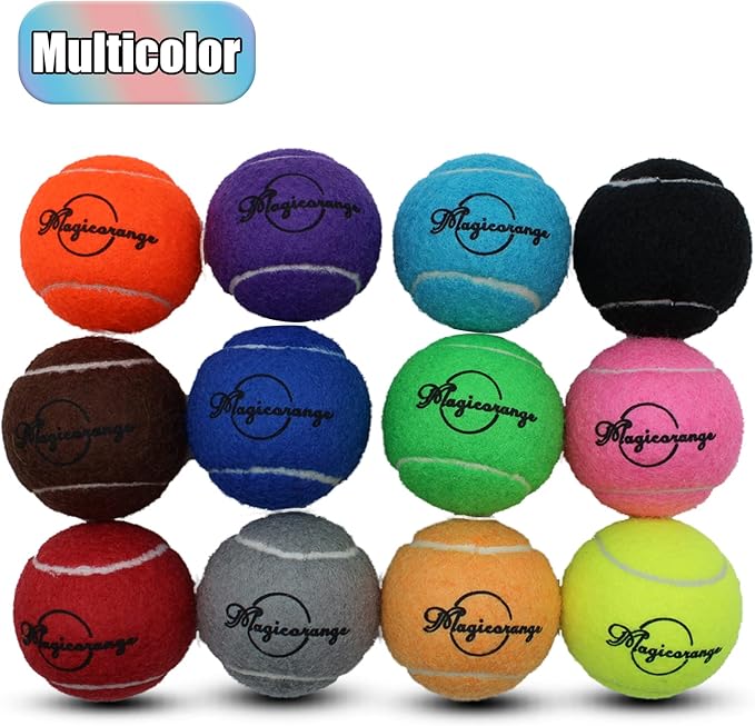 Magicorange Tennis Balls, 60 Pack Advanced Training Tennis Balls Practice Ball, Pet Dog Playing Balls,Good for Beginner Training Ball