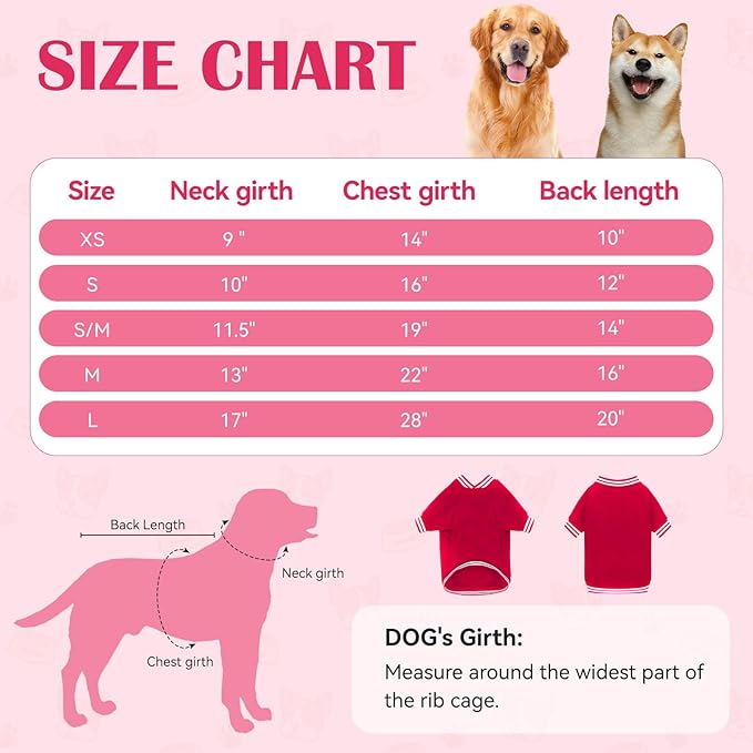 Dog Sweaters for Medium Dogs, Brushed Fleece Dog Sweater Baseball Jacket Soft Warm Pet Sweater Clothes Medium Sized Boy Girl Pet(Red-M)