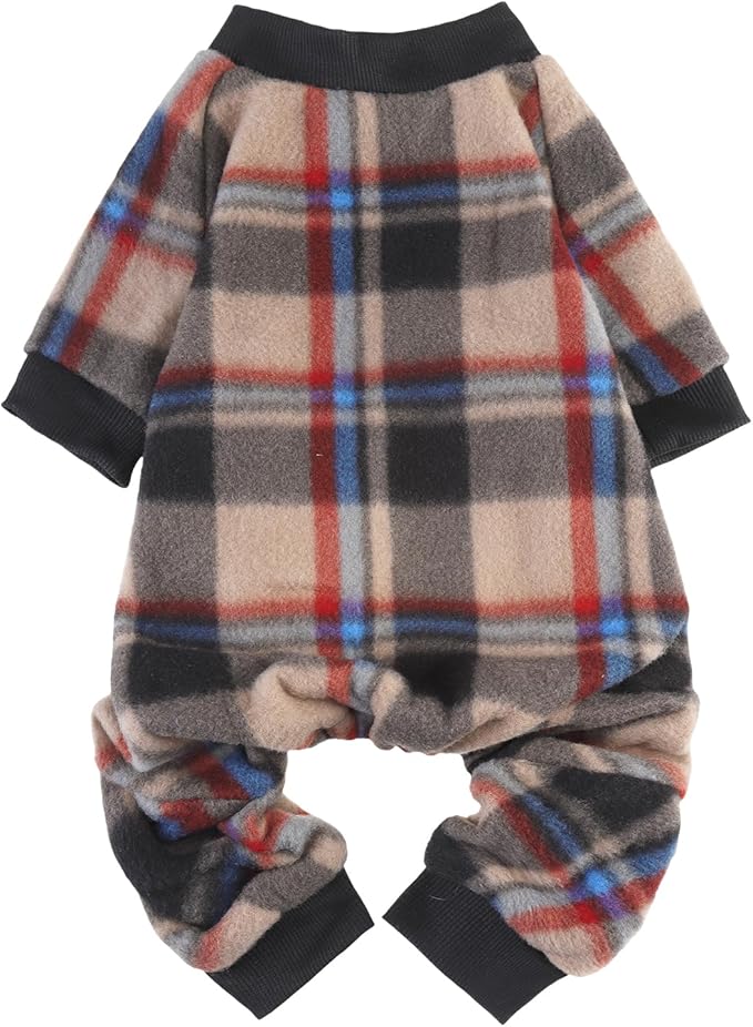 SCENEREAL Fall Dog Pajamas for Small Dogs, Soft and Warm Puppy Sweater, Holiday Clothes Onesie, Thanksgiving Christmas Outfits for Doggie Cold Winter - Dog Jammies Pjs