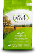 NutriSource Weight Management Dry Dog Food, Chicken and Chicken Meal, 4LB