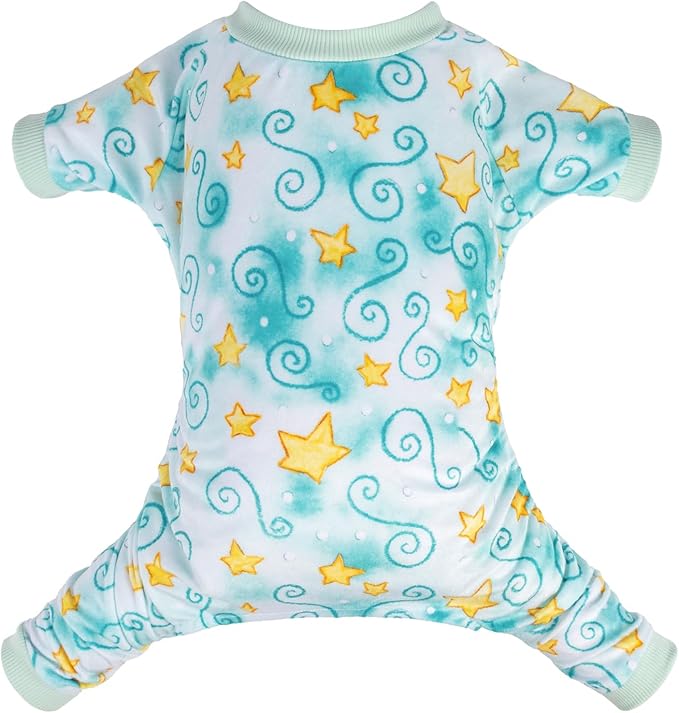 CuteBone Small Dogs Outfit Soft Puppy Onesies Pjs Dog Pajamas Pet Coat Cat Apparel Comfy Doggie Jumpsuit Bodysuit for All Seasons P279M