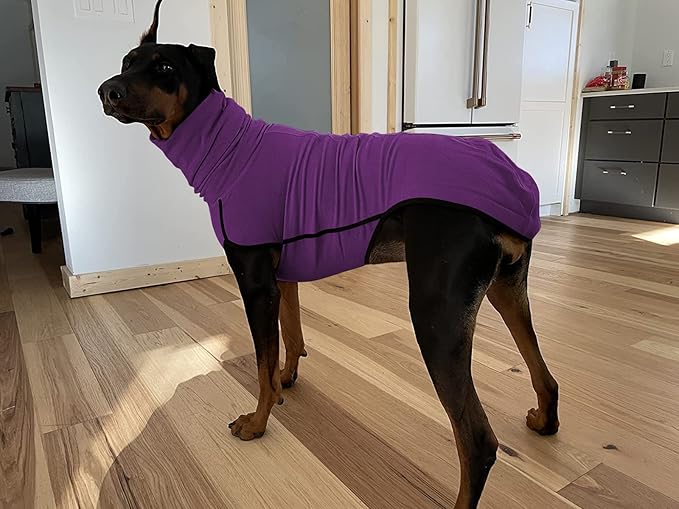 Esobo Fleece Dog Apparel Winter Warm Dog Coat Doggie Turtleneck Cozy Jacket Soft Shirt Vest Stylish Pet Outfits for Small Medium Large Dogs