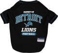 NFL Detroit Lions Dog T-shirt Large. - Licensed Shirt for Pets Team Colored with Team Logos- Premium Stretchable Materials for the comfort of your Dog & Cat
