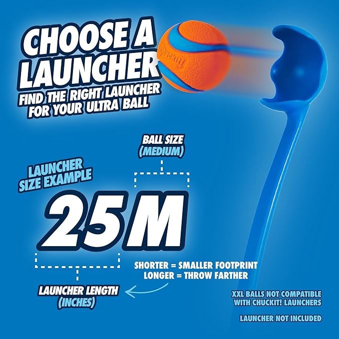 Chuckit! Ultra Ball Dog Toy with Chuckit! Cleaning Bucket Bundle, Bouncy Fetch Pet Toys For Dogs 20-60 lbs, Interactive Dog Toys, Durable Rubber, Size Medium, 2.5-inch Diameter, 8-Pack of Balls