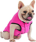 PetWarm Reversible Dog Winter Coat, Windproof Dog Puffer Vest, Soft Vest for Dogs with Hook-and-Loop Strap for Easy Dressing, Waterproof Coat for Dogs with Adjustable Fit, Pink, XS