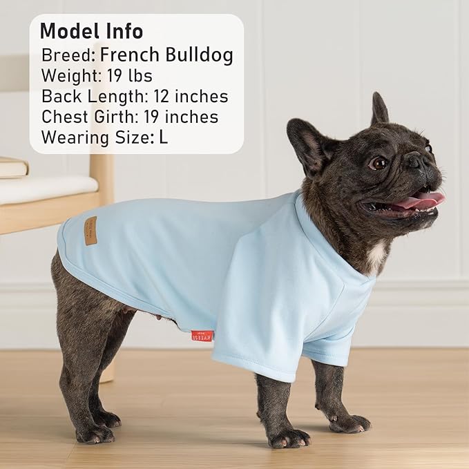 KYEESE 3Pack Dog Sweater Lightweight Dog Sweaters for Small Dogs Male Pet Fleece Sweater with Sleeves Stretchy Cat Sweaters Comfy Dogs Sweatshirt Soft Cat Clothes Pullover Pet Coat for Cold Weather