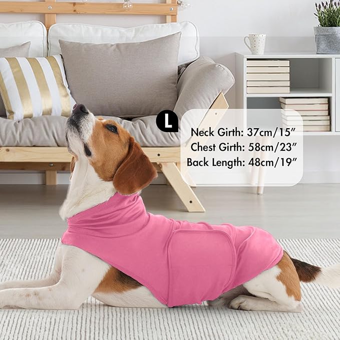 Medium Calming Vest for Small Dogs,Lightweight Anxiety Vest Adjustable Chest | Soft Relief Anxiety Shirt with Hood Wraps for Noise,Riverside,Machine Washable(Rose)