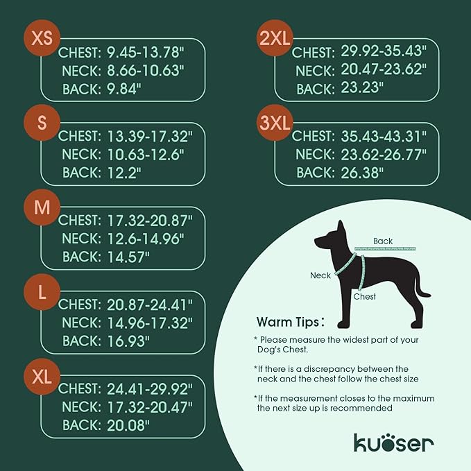 Kuoser Dog Coat Small, Cold Weather Reflective Waterproof Dogs Jacket with Warm Fleece Lining, Turtleneck Dog Winter Coat with Zipper, Doggy Snow Jacket Pet Coats for Small Medium Large Dogs, Blue XS