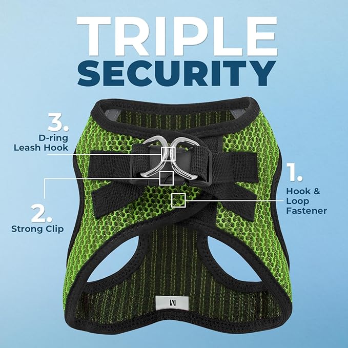 Best Pet Supplies Voyager Step-in Air Harness - All Weather Mesh, Reflective, No Pull Harness for Dogs, Cats - Secure with Hook & Loop Fastener, Buckle, Double D-Rings - Tone, XS