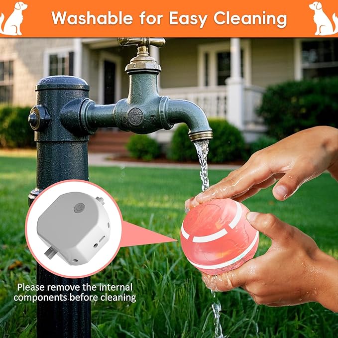 Interactive Dog Toy, Smart Interactive Dog Ball Remote Control, Automatic Moving, Bouncing, Vibrating Pet Toys for Medium Large Dogs, Safe Material, Rechargeable and Waterproof