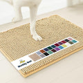 Muddy Mat® Shown on TV – Super Absorbent Microfiber Dog Door Mat for Muddy Paws, Non-Slip Washable Pet Rug, Quick Dry Chenille Entryway Carpet, Machine Washable Indoor Outdoor mat, Beige 35"x24"