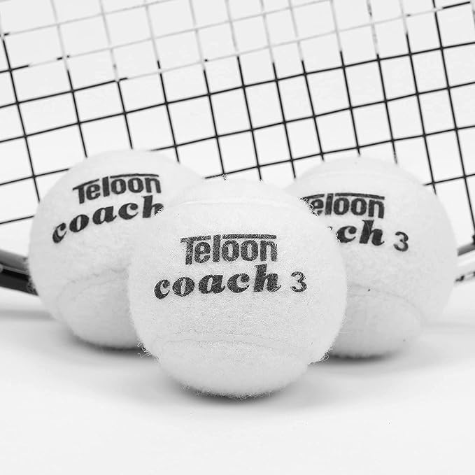 Teloon Pressure Training Tennis Balls-12 or 18 Count-Mesh Carry Bag，4 Colors Available，Pressureless Training Exercise Tennis Balls for Beginners.