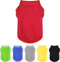Elevate Your Dog's Fashion Quotient with Colorful and Breathable Sleeveless Cotton Shirts! Perfect Pet Apparel for Small to Medium Dogs Red 4XL