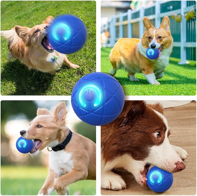 2025 New Dog Ball for Large Dogs, 2PCS Interactive Dog Ball Toy Vibrating Balls, Smart Shaking Pet Bounce Electric Balls Automatic Moving Pet Toy for All Dogs (#A1)