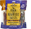 Hubert Pet Gourmet Duck Wrapped Rawhide Twists - Natural Dog Treats, Perfect for Treats & Training, Small & Large Dogs - 2 lb Resealable Value Pack
