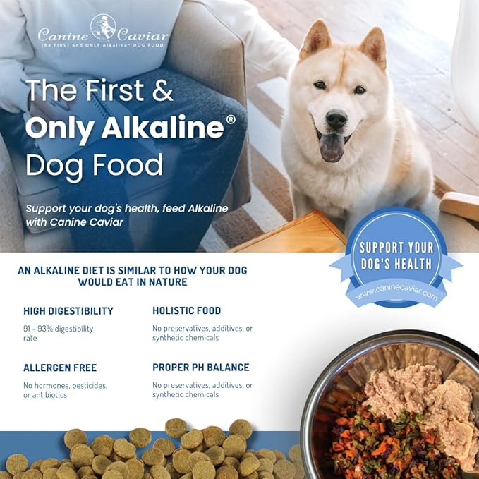 Canine Caviar Grain-Free Free-Range Buffalo Dog Food, 4.4Lb.