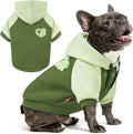 KYEESE Dog Hoodie Stretchy Dog Clothes for Small Dogs Cat Coat with Leash Hole Comfort Cat Sweater Dogs Winter Coat for Cold Weather Warm Pet Clothes Soft Pet Sweatshirt with Drawstring