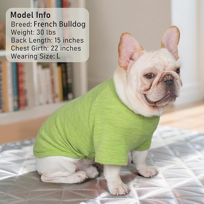 KYEESE 3Pack Dog Sweater Stretchy Pet Fleece Sweater Lightweight Pet Coat Dogs Sweatshirt with Sleeves Pullover Pets Clothes Comfy Dog Sweaters for Large Dogs Soft Pets Sweaters for Cold Weather