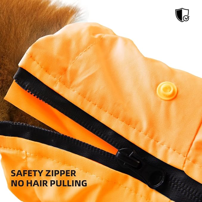 Waterproof Dog Raincoat with Windproof Design Adjustable Fit for Small Medium Large Dogs, Puppies Includes Anti-Slip Dog Shoes for Hardwood Floors and Water Protection, Light-Weight (L)