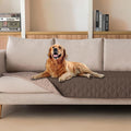 gogobunny 100% Double-Sided Waterproof Dog Bed Cover Pet Blanket Sofa Couch Furniture Protector for Puppy Large Dog Cat, Reversible (30x90 Inch (Pack of 1), Dark Chocolate/Light Chocolate)